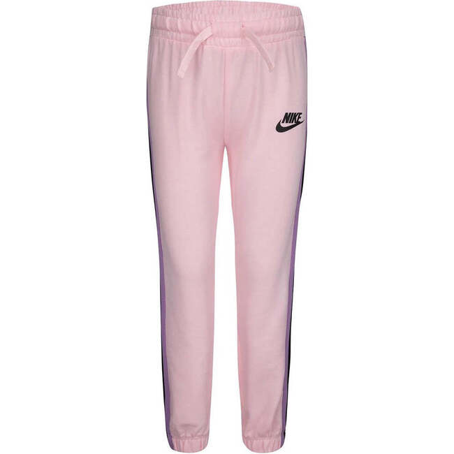 Side Stripe Logo Sweatpants, Pink
