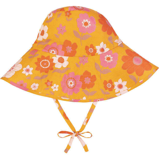 Women's Adelaide Sun Hat, Retro Floral