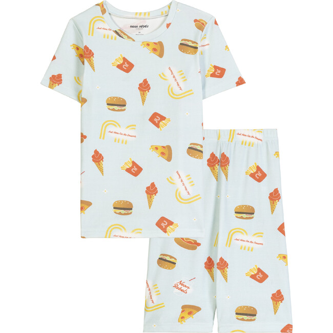 Kenny Short Sleeve Pajama Set, Junk Food - Pajamas - 1