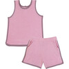 Tate Set, Pink with Pink Gingham Binding - Mixed Apparel Set - 1 - thumbnail
