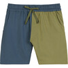 Hayes Colorblock Short, Green & Blue Multi - Shorts - 1 - thumbnail