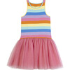 Juniper Mixed Media Dress, Rainbow Multi - Dresses - 1 - thumbnail