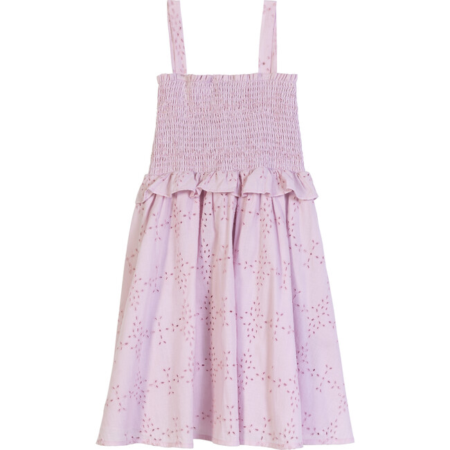 Naomi Dress, Pink Eyelet - Dresses - 2
