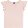 Mary Ruffle Top, Blush Pink - T-Shirts - 1 - thumbnail