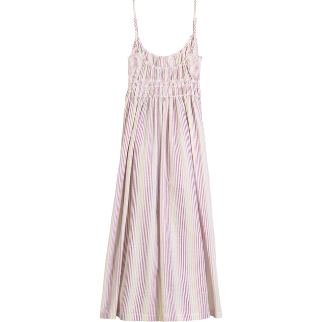 Women's Chrissy Dress, Pink Multi Stripe - Dresses - 3