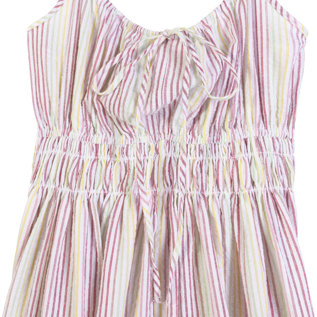 Women's Chrissy Dress, Pink Multi Stripe - Dresses - 5