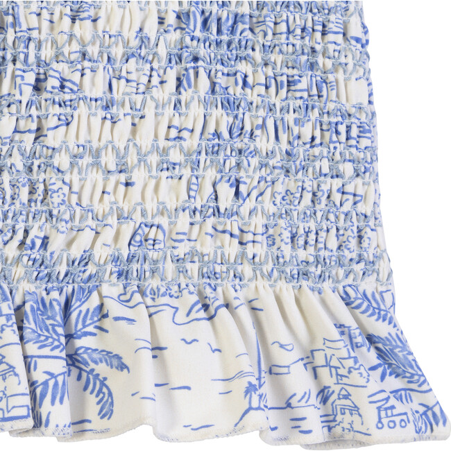 Melanie Smocked Two Piece Swimsuit, Seascape Toile - Two Pieces - 4