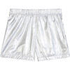 Zsa Zsa Metallic Shorts, Silver Metallic - Shorts - 3
