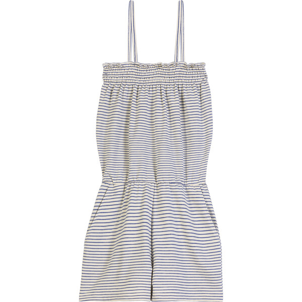 Emilia Romper, Blue Stripe - Maison Me Rompers | Maisonette