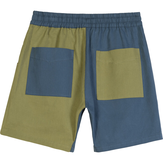 Hayes Colorblock Short, Green & Blue Multi - Shorts - 3