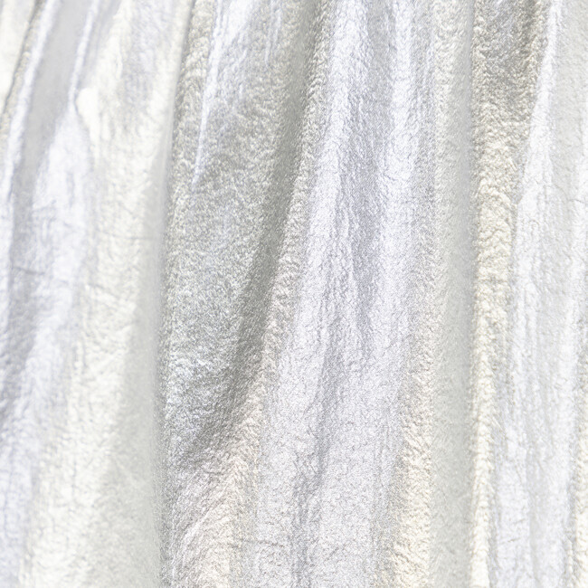 Zsa Zsa Metallic Shorts, Silver Metallic - Shorts - 5
