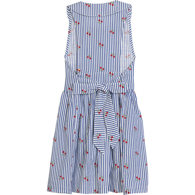 Claudine Dress, Cherry Blue Stripe - Dresses - 3