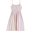Claire Dress, Pink Multi Stripe - Dresses - 3