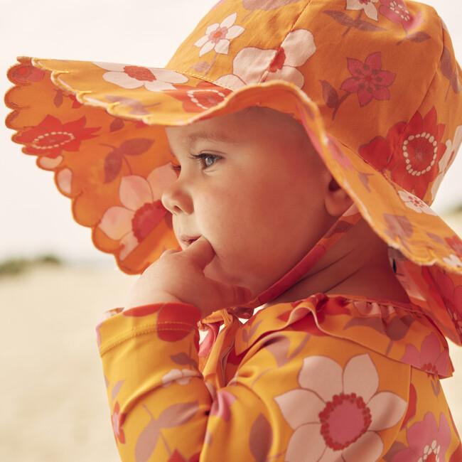 Baby Audrey Sun Hat, Retro Floral