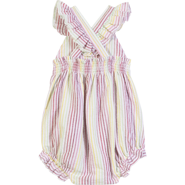 Baby Kenza Romper, Pink Multi Stripe - Rompers - 3