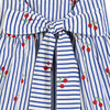 Claudine Dress, Cherry Blue Stripe - Dresses - 5