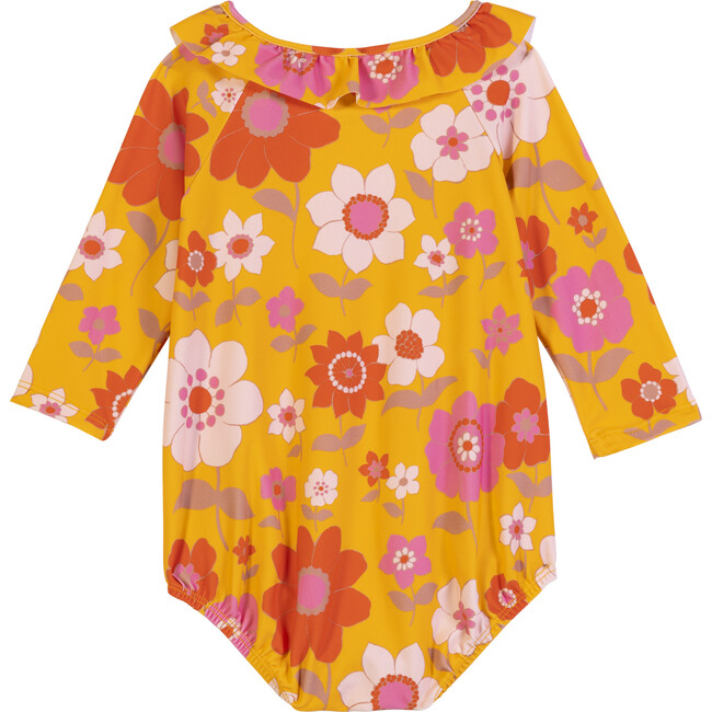 Baby Allie Bubble Swimsuit, Retro Floral - One Pieces - 3