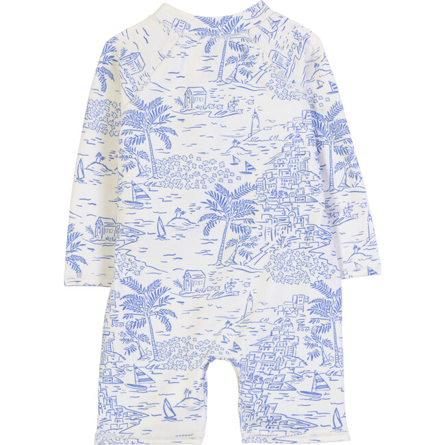 Baby Emory Rashguard Swimsuit, Seascape Toile - Rash Guards - 3