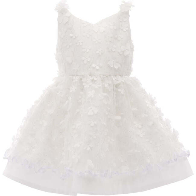 Ravine Floral Dress, White - Dresses - 1