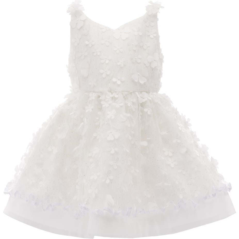 Ravine Floral Dress, White - Dresses - 1