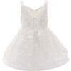 Ravine Floral Dress, White - Dresses - 2 - thumbnail
