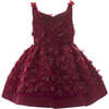 Mariposa Tulle Dress, Burgundy - Dresses - 2