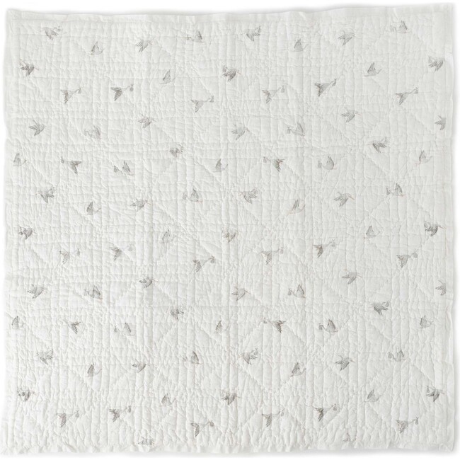 Stork Blanket, Cream - Blankets - 1