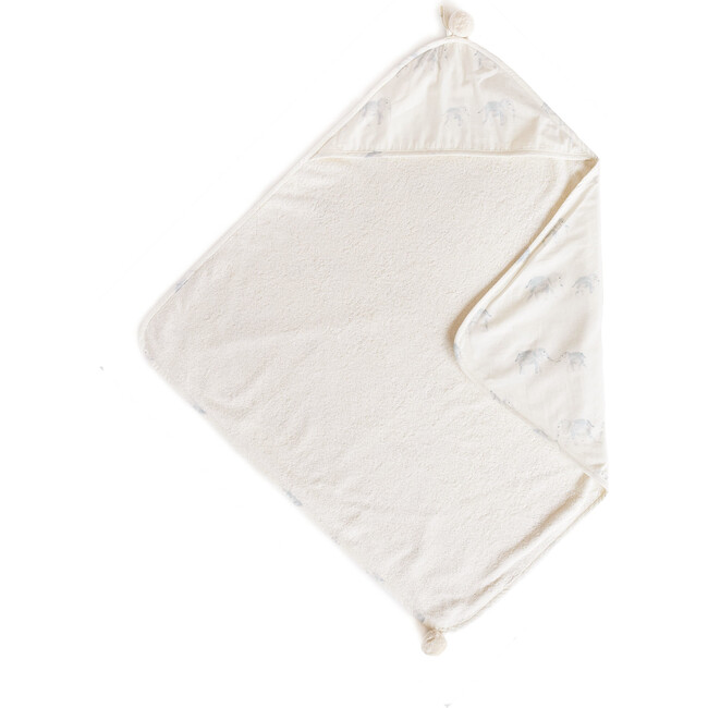 Follow Me Hooded Towel, Elephant - Towels - 1