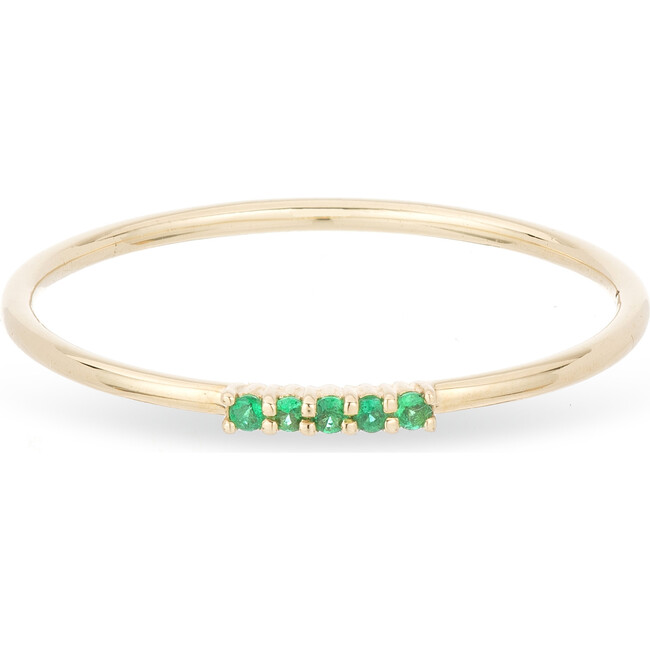 Women's Emeralds Dash Stacking Ring