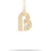 Women's Groovy Diamond Initial Charm - Charms - 1 - thumbnail
