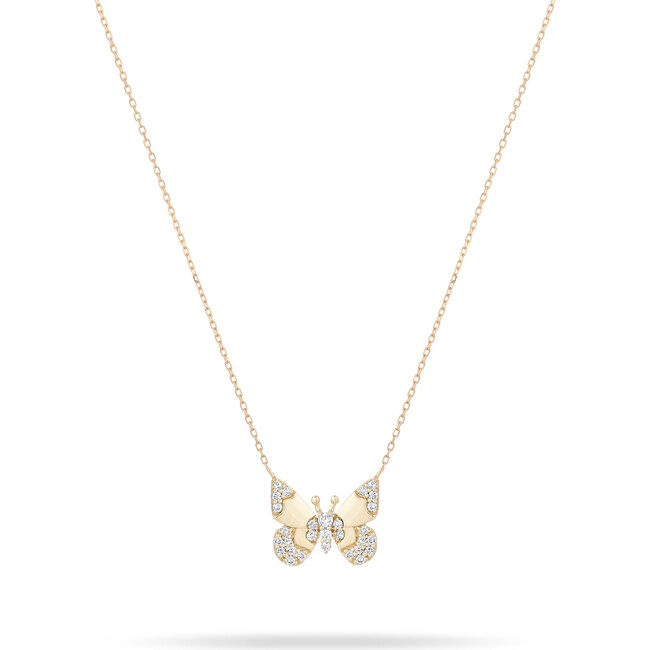 Women's Enchanted Diamond Butterfly Necklace