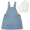 Pinafore Dress, Denim Unicorn - Dresses - 1 - thumbnail