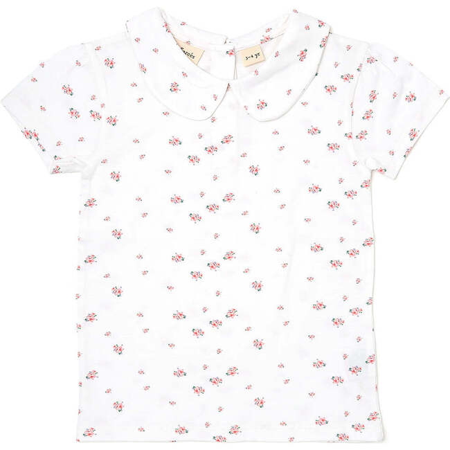 Short Sleeved Peter Pan T Shirt, Floral