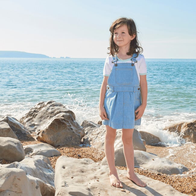 Pinafore Dress, Denim Unicorn - Dresses - 2