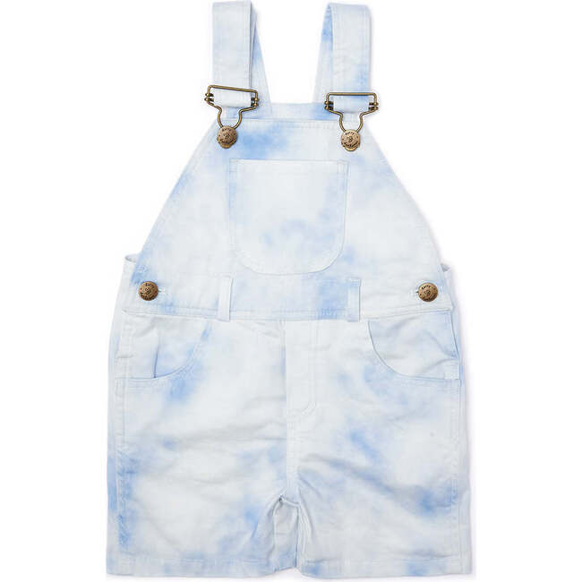 Tie Dye Shorts, Blue - Overalls - 1