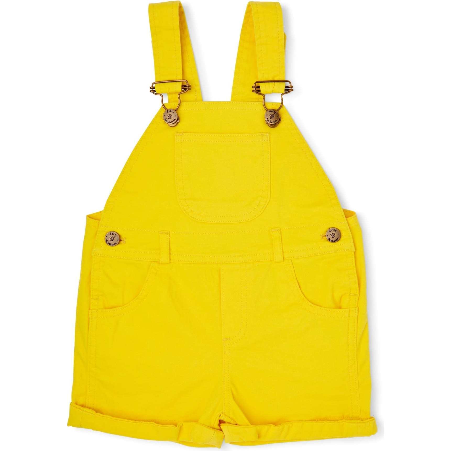 yellow short overalls