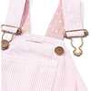 Stripe Pinafore Dress, Classic Pink - Dresses - 5