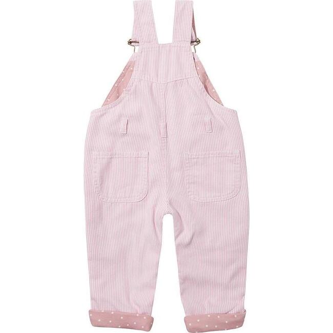 Stripe Overalls, Classic Pink - Overalls - 4