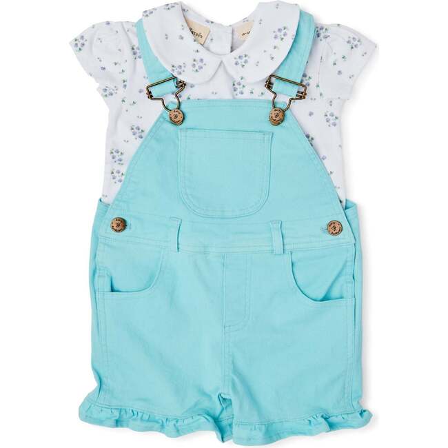 Overall Shorts, Mint Frill - Shorts - 3