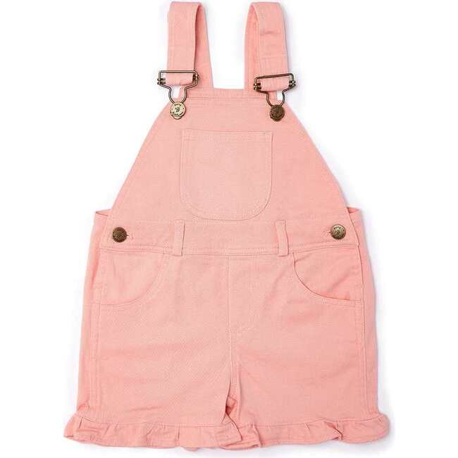 Frill Overall Shorts, Pink