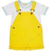 Overall Shorts, Sunshine Yellow - Overalls - 3