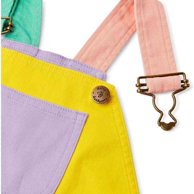 Overall Shorts, Pastel Colourblock - Shorts - 5