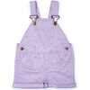 Floral Overall Shorts, Lilac - Overalls - 1 - thumbnail