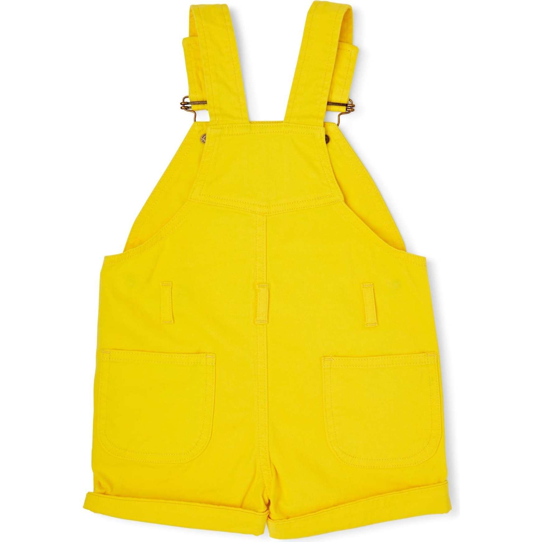 Yellow sales short dungarees