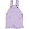 Frill Overall Shorts, Lilac - Shorts - 1 - thumbnail