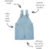 Overall Shorts, Pale Denim - Overalls - 6