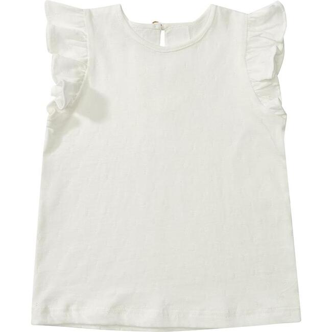 Edie Frill Top, White