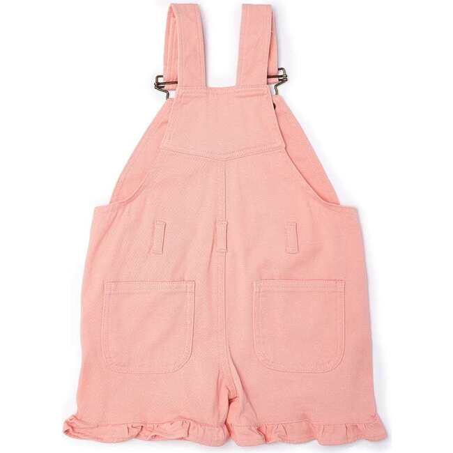 Frill Overall Shorts, Pink - Shorts - 4