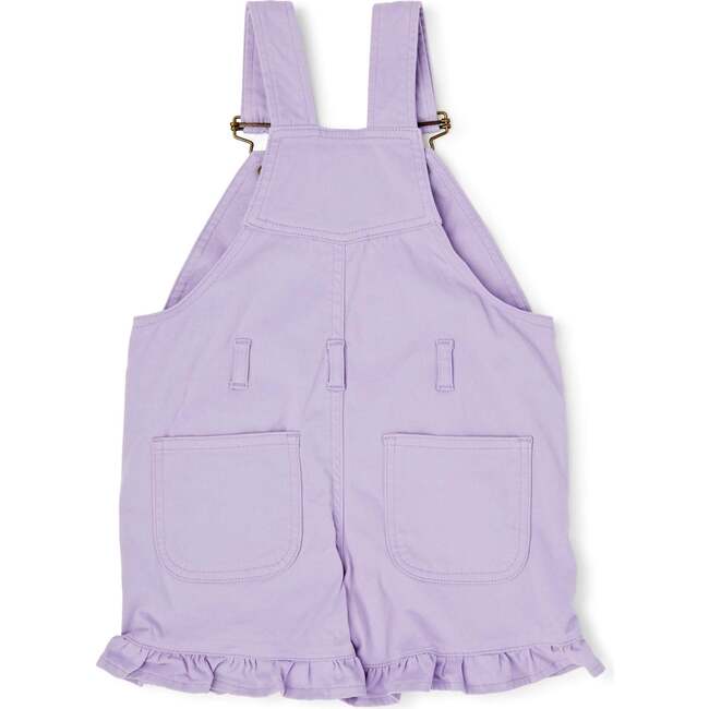 Frill Overall Shorts, Lilac - Shorts - 4