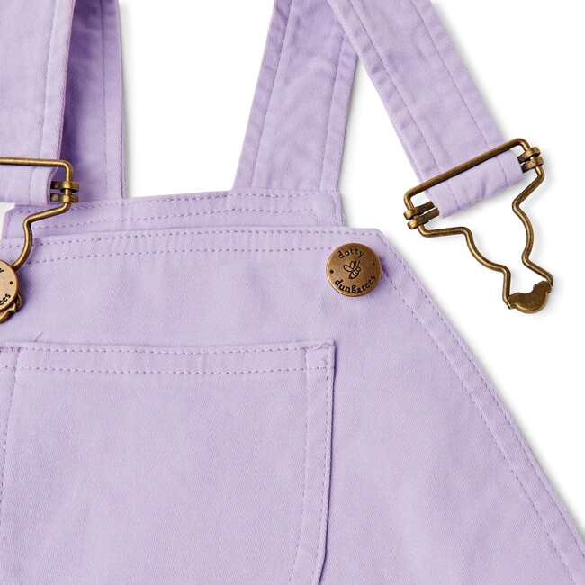 Frill Overall Shorts, Lilac - Shorts - 5